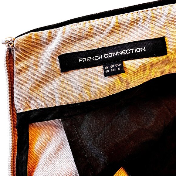 FRENCH CONNECTION Womens High Rise Shorts Pockets Back Zipper size 6 - Picture 8 of 11